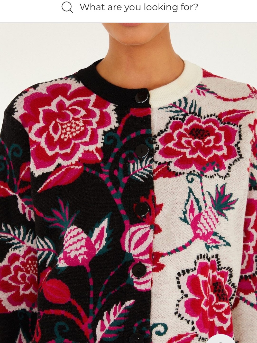 NWT Farm Rio Mixed Winter Garden Knit Cardigan XS - Picture 2 of 12